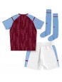 Otroški Nogometna dresi replika Aston Villa Domači 2023-24 Kratek rokav (+ hlače)